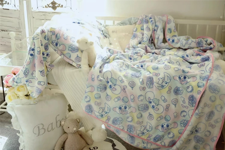 starlight mềm Nhật Bản nước mắt Meng thỏ thảm san hô thường văn phòng sinh viên ngủ trưa chăn mền giường bìa chăn gối - Ném / Chăn