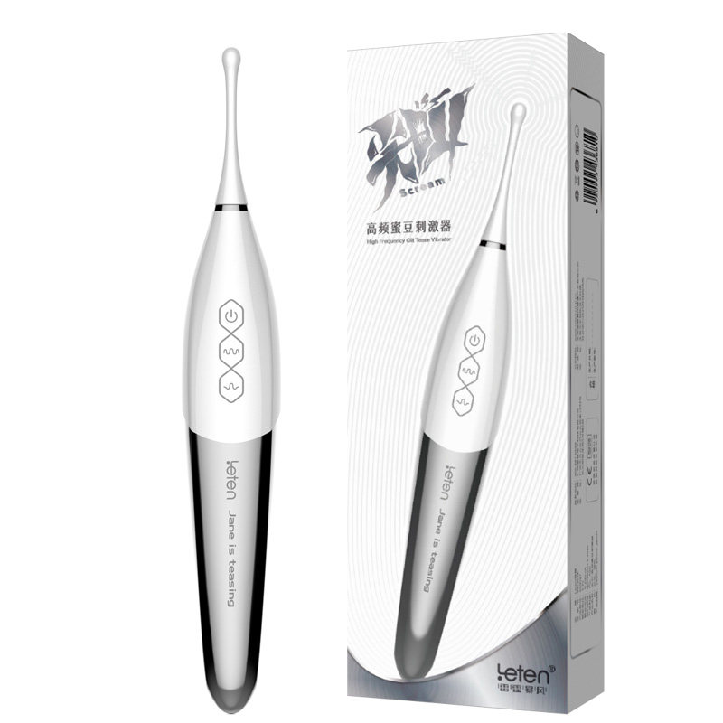 Female Apparatus Thunder High Frequency Screaming Honey Bean Stimulation Shake Stick Instrumental Self Masturbation Nipple Tease Tease Massage Stick