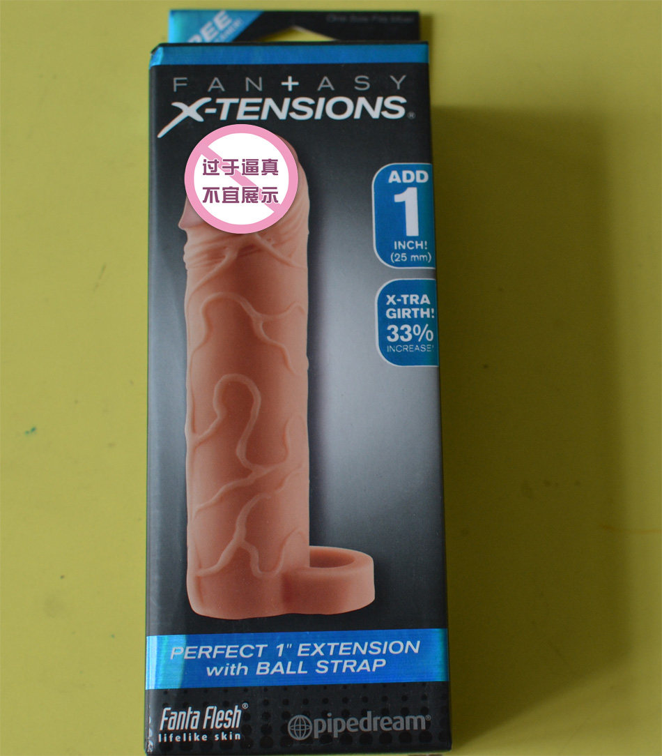 Pipedream male simulated chicken sleeve extended coarse fun condom testicular ring anti-falling crystal sleeve