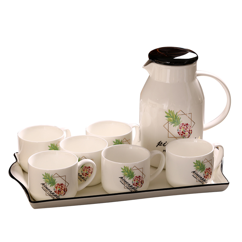 North European style tea set with I sitting room tea pot contracted household ceramic water ipads porcelain cup cup