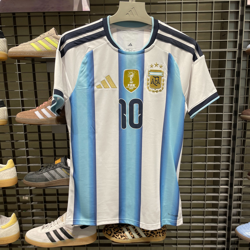 Adidas Men's Argentina Messi Same Style Quick-Drying Breathable Sportswear Short-Sleeved T-Shirt Ka8117 Adidas Men's Argentina Messi Same Style Quick-Drying Breathable Sportswear Short-Sleeved T-Shirt Ka8117