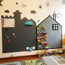 Dagaru heart building block wall childrens room home baby Assembly toy 3-6 year old boy puzzle wall-mounted Gao Le Wall