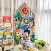 Dagaru heart Lego building block wall large particle bottom plate assembly puzzle home male wall-mounted childrens toys girls