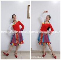 Rainy night square dance Fate people watch the moon of the snowy mountains Tibetan dance suit special set