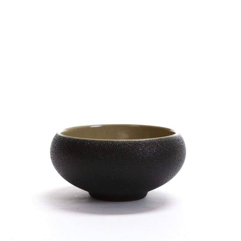 Tea Drinking Peak Ceramic Gong tea with Zen Wind Black Pottery Tea Cup Black Glaze small Cup Gongfu Tea Cup Individual Tea Tea Pink Cup