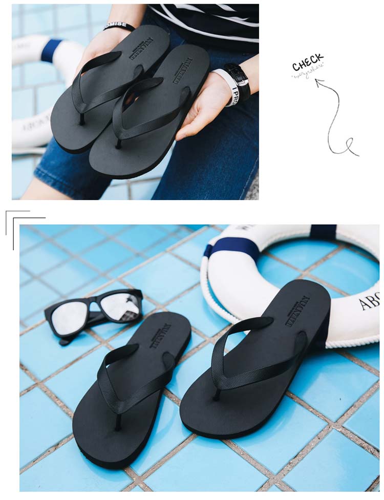 2018 dép mới của nam giới thời trang mùa hè mặc của nam giới không trượt mềm dưới flip flops nam triều kéo bên ngoài mặc giày bãi biển người đàn ông