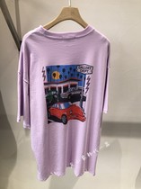 South Korea Dongdaemun 21 spring different fonts good-looking violet back car short-sleeved T2 16