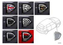 BMW MINI MINI Countryman F60 Modified Side Light Trim Turn Signal Trim English