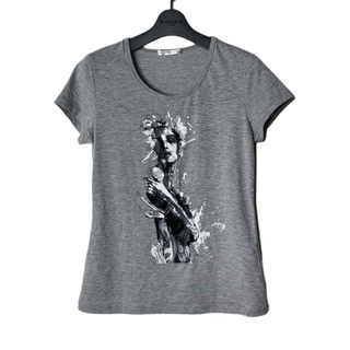 Sundijia fashionable casual style offset printed short-sleeved t-shirt