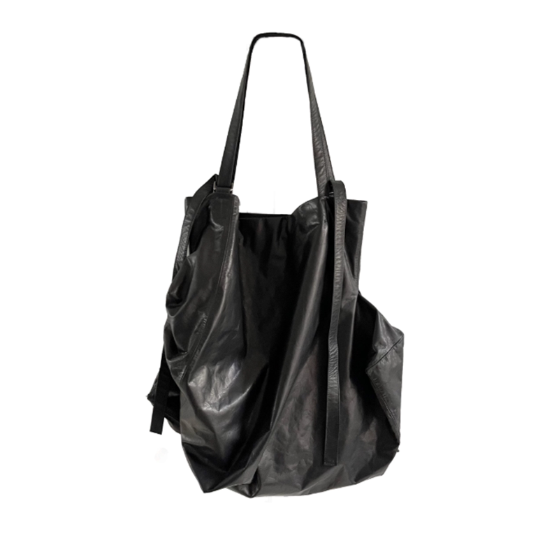 Yohji Yamamoto Three-Dimensional Pleated Irregular Unisex Crossbody Bag Large Capacity Tote Bag Trendy Yohji Yamamoto Three-Dimensional Pleated Irregular Unisex Crossbody Bag Large Capacity Tote Bag Trendy