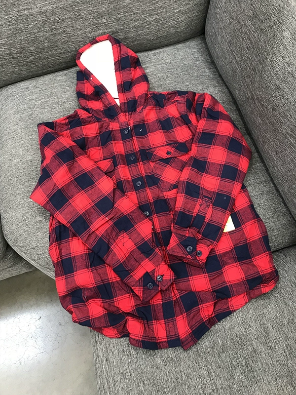 Hoa Kỳ mua * Boston Thương nhân Cô ấm áp và áo sơ mi nhung mùa đông mẫu áo khoác flannel