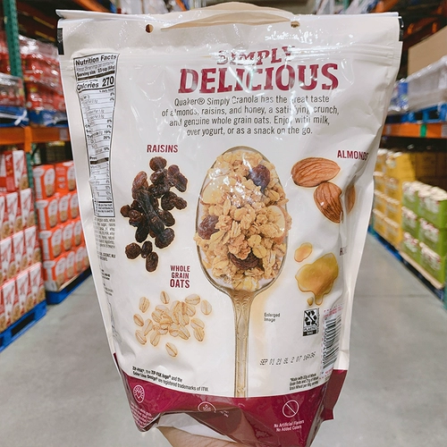 Ebuy Direct Mail Quaker Guerger Oatmeal Nutrition Breakfast Maccoli Matta Mician Mattius Honey Grain 1950G