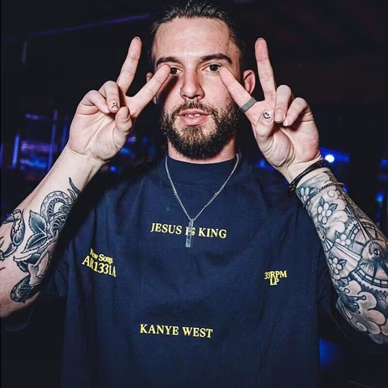 Cpfm Kanye West American High Street Fashion Brand Niche Jesus Is King Short-Sleeve T-Shirt Unisex Top