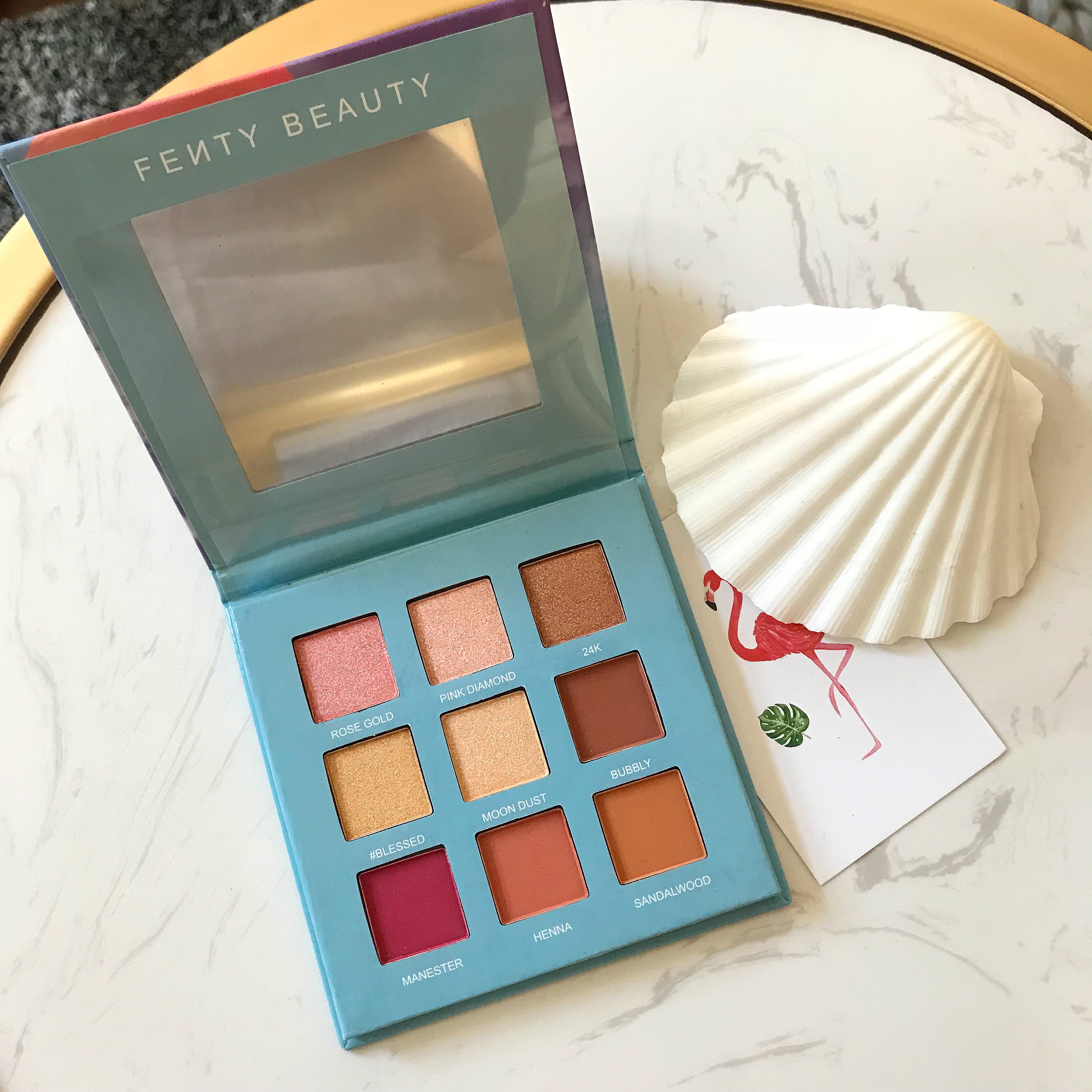 New INS Super Fire Mermaid FentyBeauty Eye Shadow Set Box Girl Pink Pink Makeup / High Disc lameila phấn mắt