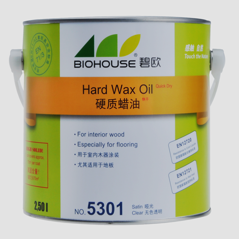 Beau wood wax oil 5301 transparent matt hard wax oil Indoor floor furniture wood lacquered varnish paint