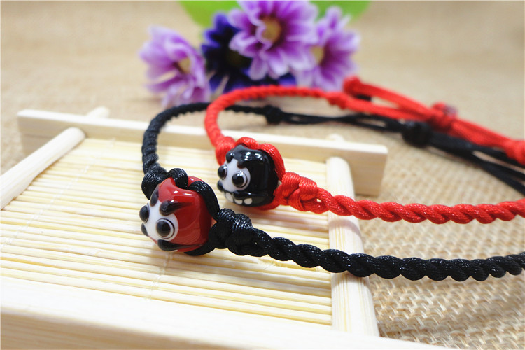 Phong cảnh của vòng chân Dharma tráng men theo phong cách Nhật Bản dành cho nam và nữ lắc chân bạc