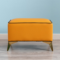 Changing shoes stool light and luxurious Nordic short stool Italian style try-on-stool small family style home makeup stool sofa stool footrest stool