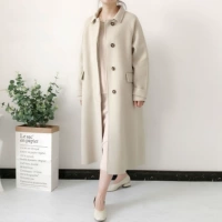 Áo khoác chống mùa bán áo khoác nữ Hàn Quốc Dongdaemun gốc nữ cashmere hai mặt 2018 mùa thu và áo khoác len mới mùa đông - Áo len lót đôi áo khoác nữ de thương