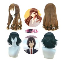 Horie and Palace Village Horikyunzi cos brown Palace Village Izumi cosplay wig black anti-teething realistic cartoon spot