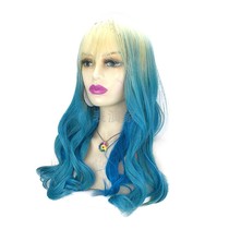 Mint wig woman long curly hair net red live Liu Hailisa fashion trend wave pick and dye long hair headgear