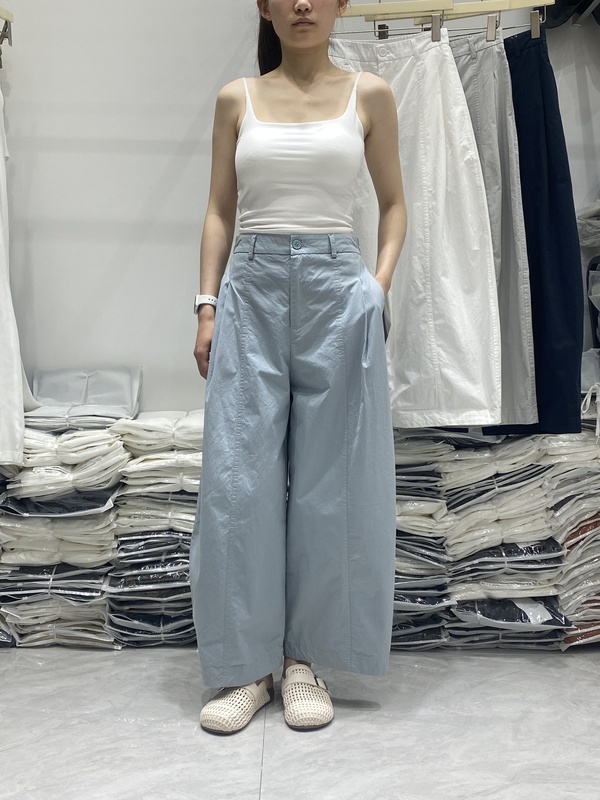 Korean-Style Simple Loose Wide-Leg Long Pants for Women, New Slimming Moon-Shaped Pants, Fashionable Trendy Banana Pants