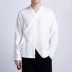 Quần áo nam phong cách Trung Quốc đeo chéo Hanfu cotton Trung Quốc vải lanh gió quốc gia quốc phục  Trang phục dân tộc