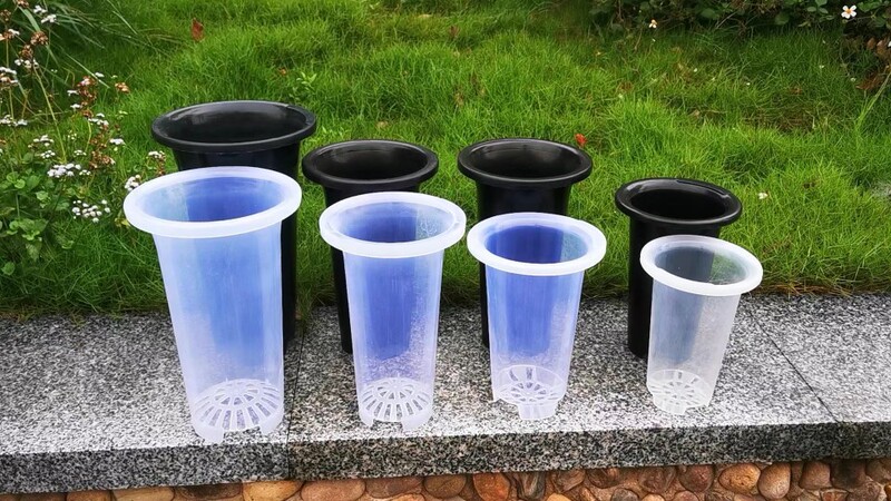 10 Sets of Medium-Sized Double-Layer Plastic Orchid Pots, Specially Designed for Orchid Plants, Made of Thickened New Material for Warmth Retention, Moisture Preservation, and Breathability