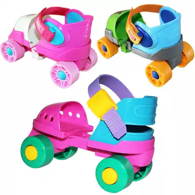 Skates Children's double row roller skates Baby beginner four-wheeled roller skates Roller skates 2-3-4-5-6 years old