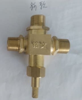 上海申安立式压力蒸汽灭菌器医用消毒锅配件排水气三通阀铭文水气