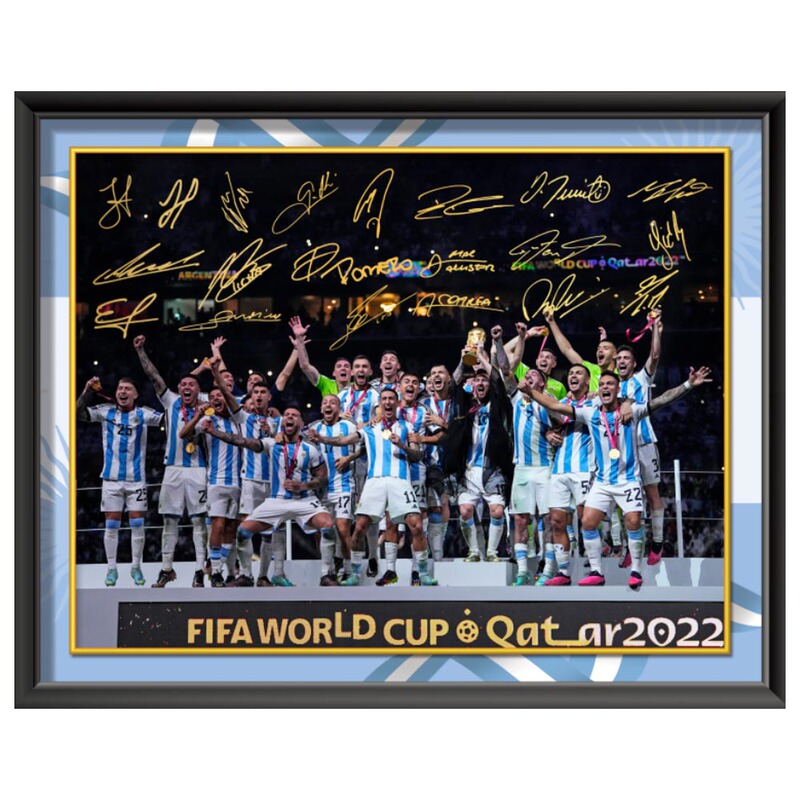 Argentina 2022 World Cup Champion 10inch Family Portrait Photo Frame Setup Signature Photo Decorative Painting Photo Wall