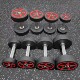 Round-Head Integrated Rubber-Coated Dumbbell Set for Men, Pev Odorless Three-Layer Dumbbell Rack Set, Home Strength Fitness Equipment