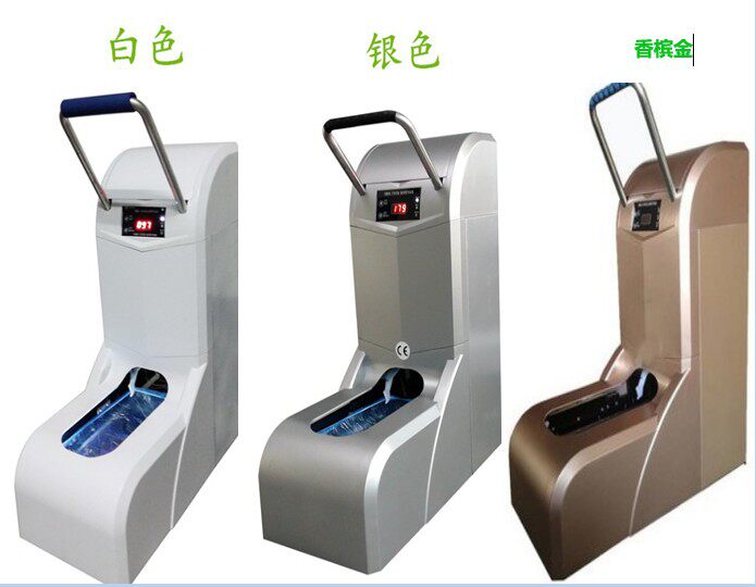 Smart shoe film machine automatic foot sleeve machine electric shoe cover machine SJ-XSKS100-3H factory shoe cover machine Qiao relocating