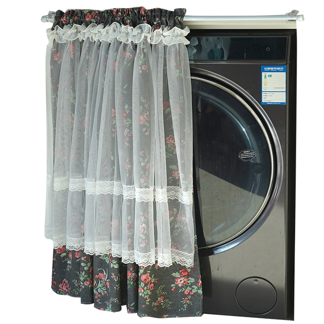 The washing machine covers the curtains and dreams