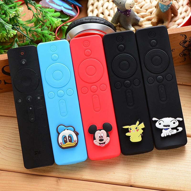 Xiaomi remote control protective case 4A TV Bluetooth touch voice remote control cartoon case 4S 4X 4C silicone case