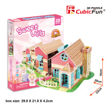 Le Cube 3D puzzle model my small Villa LED lighting puzzle early education toy room New Year
