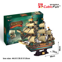 Le Cube 3D three-dimensional puzzle St. Philip ship model parent-child puzzle foam assembly childrens toys for gifts
