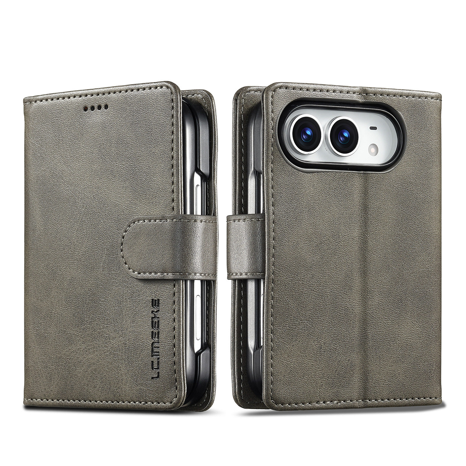Style 4 — Minimalist Business Flip Card Holder Stand iPhone Case