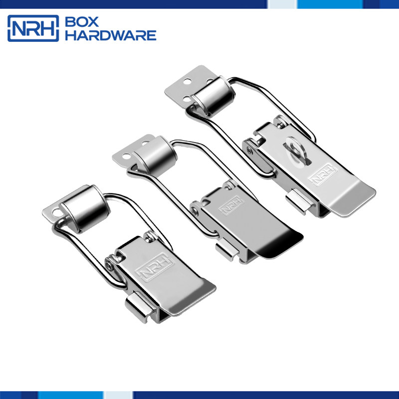 304 stainless steel spring insurance buckle catch box with buckle door buckle fixed pull buckle lock industrial lock hardware