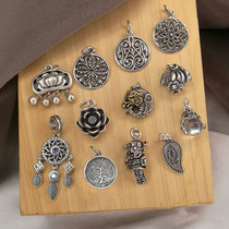 925 Silver Pendants Apsara Catcher Dream net Pendant Female Thai Silver diy Accessories Wenplay Accessories Sterling Silver Necklace Pendant