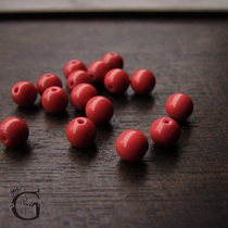 Special price Nepal ancient method glass beads DIY necklace bracelet Tibetan beads coral color beads