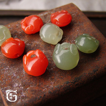 Promotion Hotan Qingyu Gobi Jinjade mini cute wooden fish baby diy female bracelet necklace pendant pendant