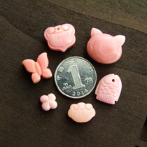 Natural shell Australian Queen shell Hand carved Ruyi lock Small fish cat head clover DIY bracelet accessories