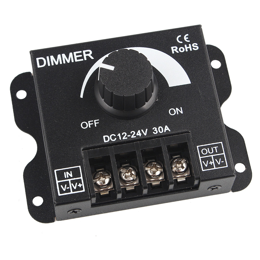 LED soft and hard light bar light with dimmer brightness adjuster DIMMER knob switch 12V 24V30A