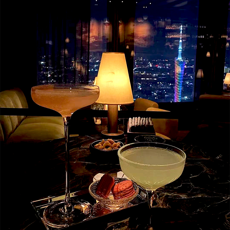 Martini Cup Cocktail Cup Crystal Glass Triangle Cup Margaret Cup Bar Twin Cup