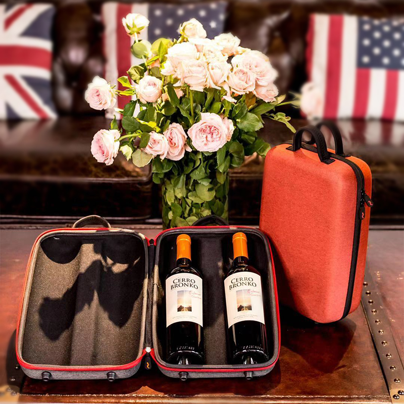 Bomlus Bolas Outdoor Red Wine Gift Box Red Wine Box Portable Red Wine Packaging Box 2 Support Boxes