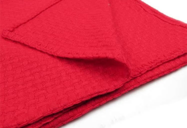 Giải phóng mặt bằng đỏ tuyệt đẹp chăn len tinh khiết đa năng chăn giải trí chăn điều hòa chăn gối đầu gối đám cưới mềm mại và thoải mái ấm áp - Ném / Chăn chăn lông cừu queen