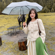 GG socialite small fragrant wind lamb wool fur integrated sheep cutting 2021 new fur Korean coat female winter