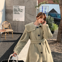 Warm goddess sheep cutting wool one long coat women 2020 winter New lamb fur coat women