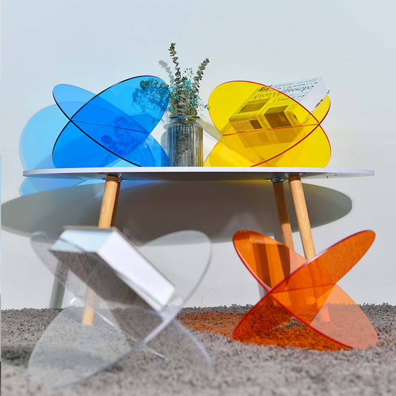 Colored spherical acrylic INS planetary bookshelf ornaments display props creative soft device decoration rack