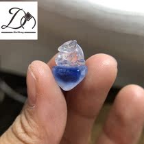 Big dream crystal natural blue hair crystal blue line stone carving small fox nine-tailed fox cute